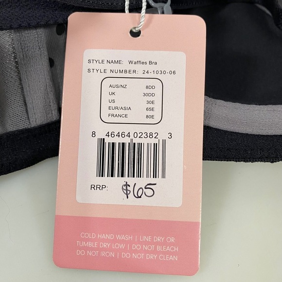 Cake Lingerie Womens Waffles Nursing Tshirt Bra 30E Black Full Coverage Support - Picture 13 of 16